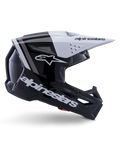 Alpinestars Helmet SM3 Radium Helmet Black White Gray Gloss
