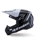 Alpinestars Helmet SM3 Radium Helmet Black White Gray Gloss