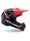 Alpinestars Helmet SM3 Radium Helmet Black Red Fluo White Gloss
