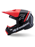 Alpinestars Helmet SM3 Radium Helmet Black Red Fluo White Gloss