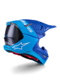Alpinestars Helmet Supertech SM10 Flood Helmet  - Met Blue Med Blue Blk Carbon