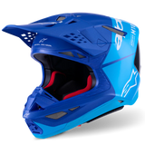 Alpinestars Helmet Supertech SM10 Flood Helmet  - Met Blue Med Blue Blk Carbon