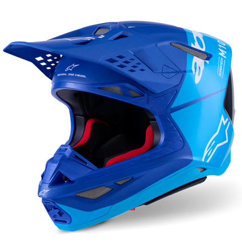 Alpinestars Helmet Supertech SM10 Flood Helmet  - Met Blue Med Blue Blk Carbon