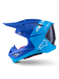Alpinestars Helmet Supertech SM10 Flood Helmet  - Met Blue Med Blue Blk Carbon