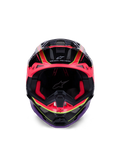 Alpinestars Helmet Supertech SM10 Era Helmet - Pink Violet Yellow Fluo Gloss
