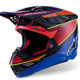 Alpinestars Helmet Supertech SM10 Era Helmet - Blue Red Yellow Fluo Gloss