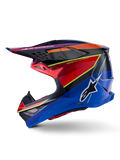 Alpinestars Helmet Supertech SM10 Era Helmet - Blue Red Yellow Fluo Gloss