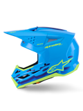 Alpinestars Helmet SM3 Force Helmet Cyan Gloss