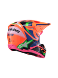 Alpinestars Youth SM3 Deegan Orange Fluo Purple Pink Helmet