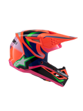 Alpinestars Youth SM3 Deegan Orange Fluo Purple Pink Helmet