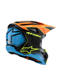 Alpinestars Youth SM3 Fray Orange Yellow Gloss Helmet