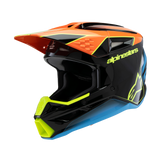 Alpinestars Youth SM3 Fray Orange Yellow Gloss Helmet