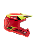 Alpinestars Youth SM3 Fray Red Yellow Black Gloss Helmet