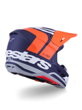 Alpinestars Helmet Supertech S-M7 Core Helmet ECE06  - Orange Blue Matt