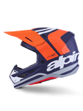 Alpinestars Helmet Supertech S-M7 Core Helmet ECE06  - Orange Blue Matt