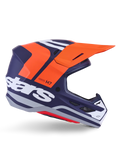 Alpinestars Helmet Supertech S-M7 Core Helmet ECE06  - Orange Blue Matt