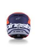 Alpinestars Helmet Supertech S-M7 Core Helmet ECE06  - Orange Blue Matt