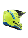 Alpinestars Youth SM3 Radium Yellow Black Blue Helmet