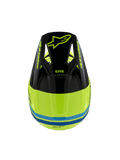 Alpinestars Youth SM3 Radium Yellow Black Blue Helmet