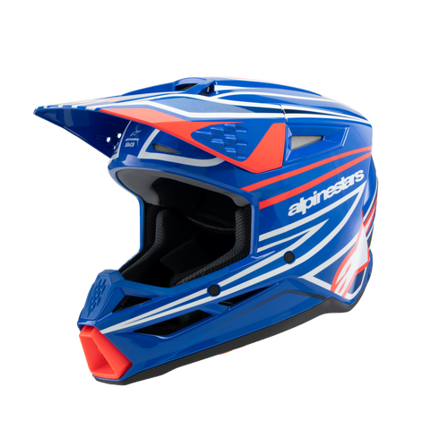 Alpinestars Youth SM3 Wurx Blue Red White Helmet