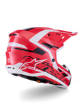 Alpinestars Helmet Supertech S-M7 Deed Helmet - Red Black White Gloss