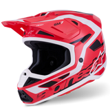 Alpinestars Helmet Supertech S-M7 Deed Helmet - Red Black White Gloss
