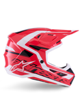 Alpinestars Helmet Supertech S-M7 Deed Helmet - Red Black White Gloss