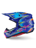 Alpinestars Helmet Supertech S-M7 Cast Helmet - Blue Pink Yellow Fluo Gloss
