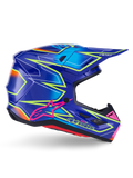 Alpinestars Helmet Supertech S-M7 Cast Helmet - Blue Pink Yellow Fluo Gloss