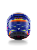 Alpinestars Helmet Supertech S-M7 Cast Helmet - Blue Pink Yellow Fluo Gloss
