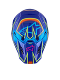 Alpinestars Helmet Supertech S-M7 Cast Helmet - Blue Pink Yellow Fluo Gloss