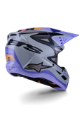 Alpinestars Helmet SM3 Jettson Gray Purple Black Gloss