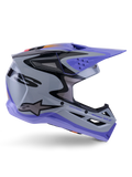 Alpinestars Helmet SM3 Jettson Gray Purple Black Gloss