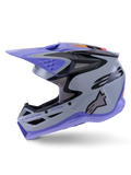 Alpinestars Helmet SM3 Jettson Gray Purple Black Gloss