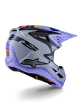 Alpinestars Youth Helmet SM3 Jettson Gray Purple Black Gloss