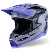 Alpinestars Youth Helmet SM3 Jettson Gray Purple Black Gloss