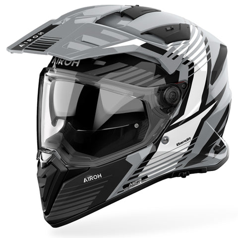 Airoh Bandit Spicy Grey Gloss Adventure Helmet