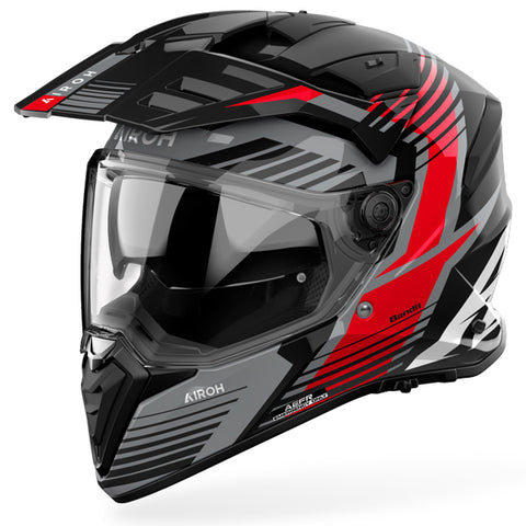 Airoh Bandit Spicy Red Gloss Adventure Helmet