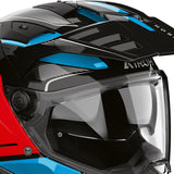 Airoh Bandit Tune Blue Red Gloss Adventure Helmet
