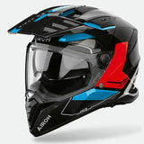 Airoh Bandit Tune Blue Red Gloss Adventure Helmet