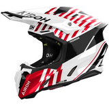 Airoh Twist 3 Thunder Red White Gloss Motocross Helmet