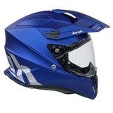 Airoh Commander Blue Matt Adventure Helmet