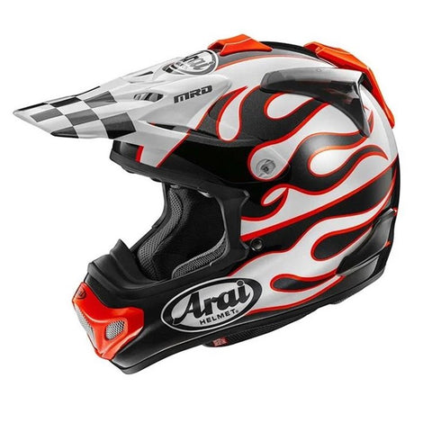 Arai Helmet MX-V Evo Flame - White
