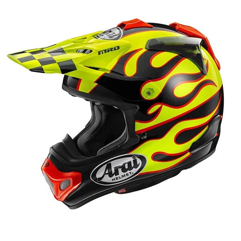 Arai Helmet MX-V Evo Flame - Yellow