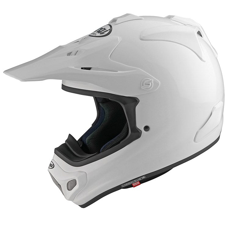 arai d1 helmet white Arai Helmet MX-V Evo Gloss White – AT Motocross