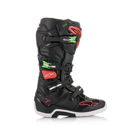 Alpinestars Tech Motocross Boots Black Red Green – AT Motocross