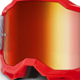 100% Accuri 2 Goggle Mirror Lens - Gatorback Red