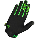 Fist Strapped Stocker Fluro Green Gloves