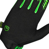 Fist Strapped Stocker Fluro Green Gloves