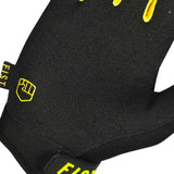 Fist Strapped Stocker Fluro Yellow Gloves